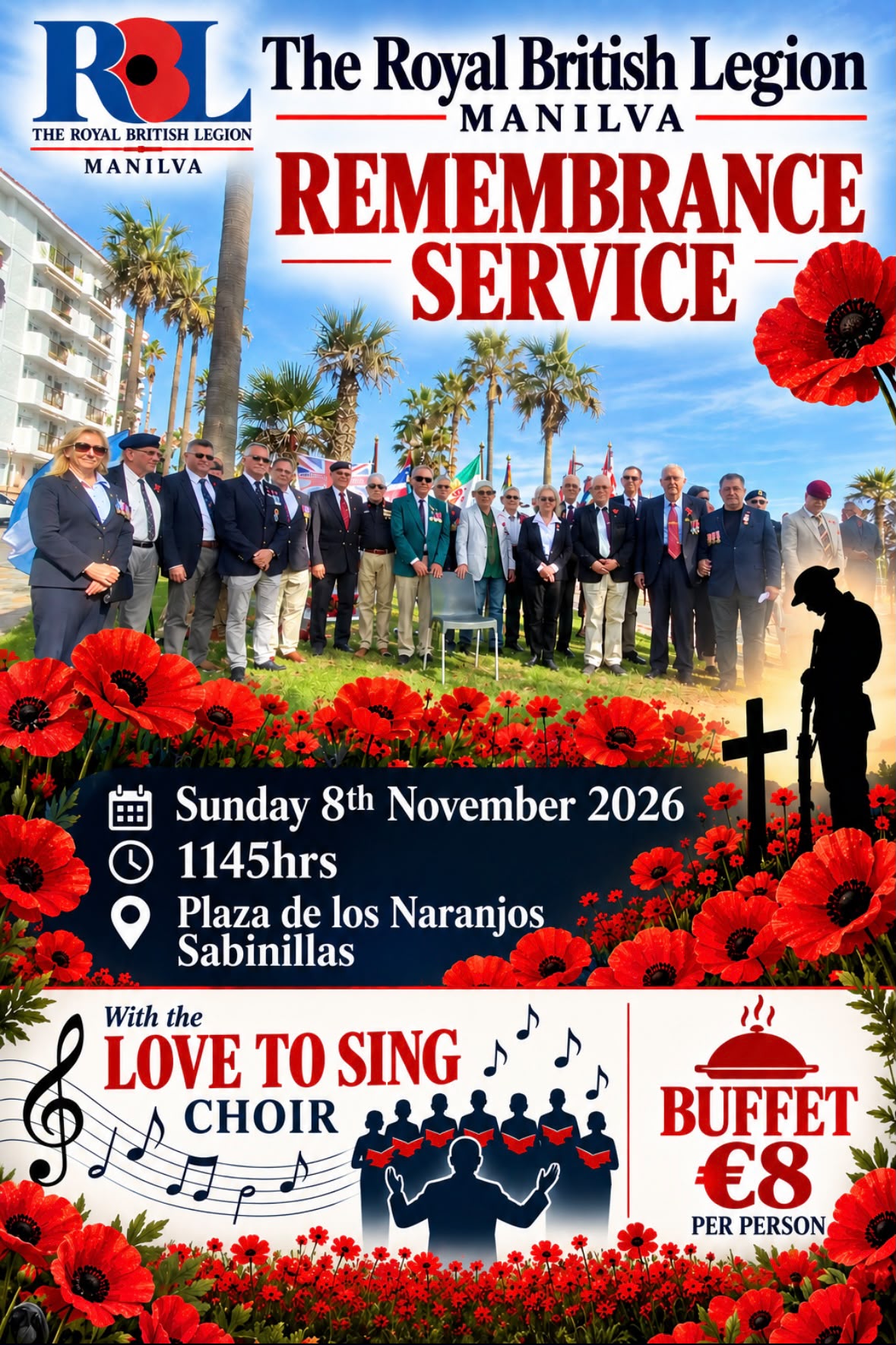 Royal British Legion Manilva - Remembrance Sunday 2026